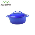 Cheap Oval Shaped Cast Iron Enamel Casserole With Lid